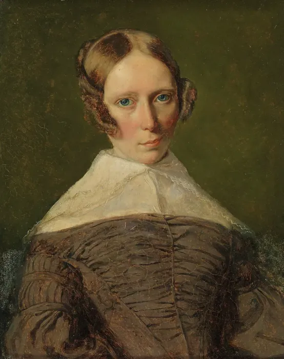Framed Print : Portrait of a Woman, 1839. Creator: Unknown Framed Print : Portrait of a Woman, 1839. Creator: Unknown