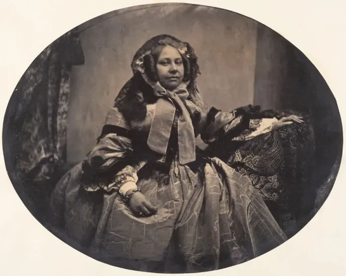 Framed Print : [Portrait of a Woman], 1854-56. Creator: Louis-Pierre-Theophile Dubois de Nehaut