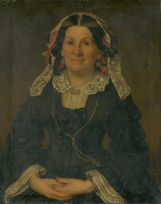 Framed Print : Portrait of a Woman, 1855-1860. Creator: Karl Berthold Fischer Framed Print : Portrait of a Woman, 1855-1860. Creator: Karl Berthold Fischer