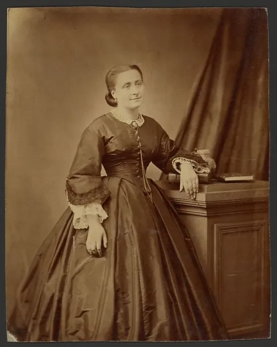 Framed Print : Portrait of a woman, about 1860-1869. Creator: Unknown Framed Print : Portrait of a woman, about 1860-1869. Creator: Unknown