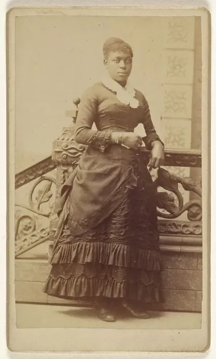 Framed Print : Portrait of a Woman, about 1870. Creator: William H Abbott Framed Print : Portrait of a Woman, about 1870. Creator: William H Abbott
