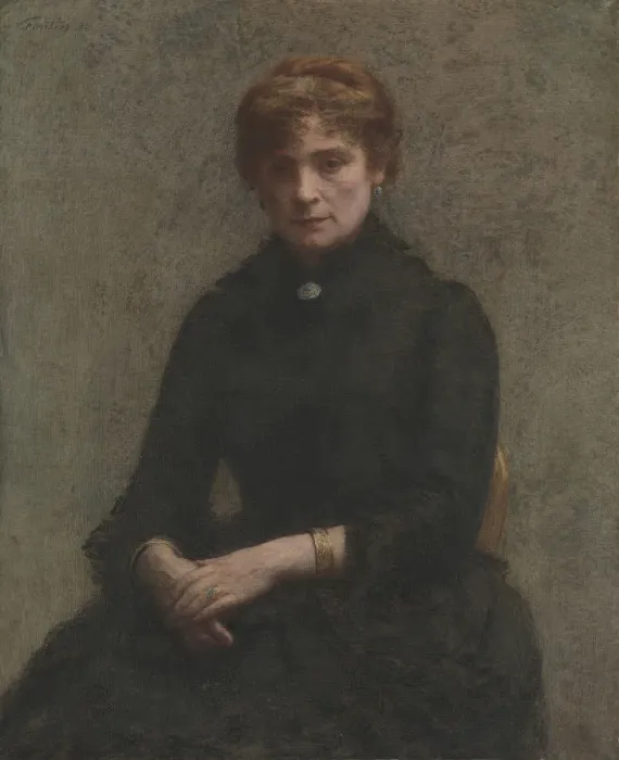 Framed Print : Portrait of a Woman, 1885. Creator: Henri Fantin-Latour Framed Print : Portrait of a Woman, 1885. Creator: Henri Fantin-Latour