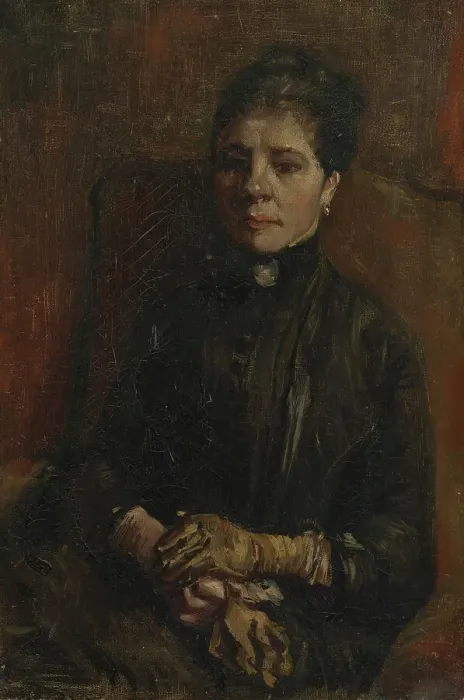 Framed Print : Portrait of a Woman, 1886. Creator: Gogh, Vincent, van (1853-1890) Framed Print : Portrait of a Woman, 1886. Creator: Gogh, Vincent, van (1853-1890)