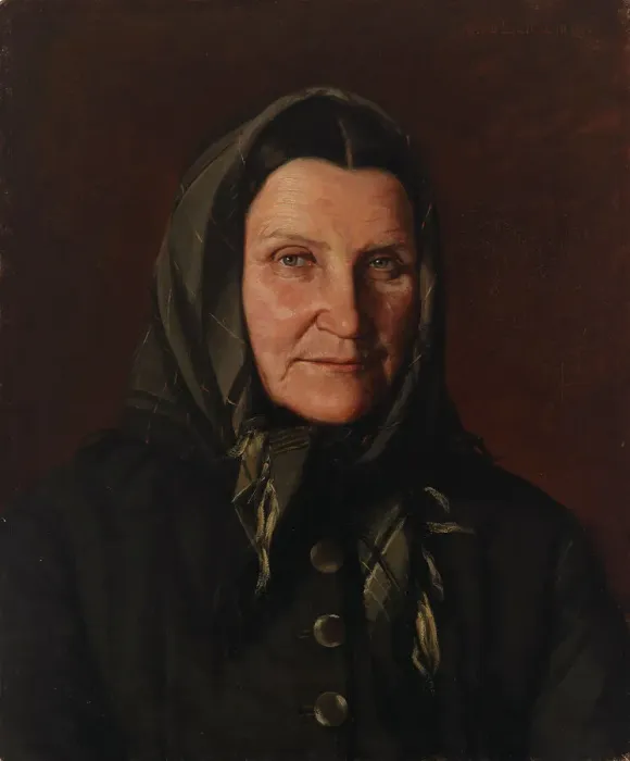 Framed Print : Portrait of a Woman, 1891. Creator: Arvid Liljelund Framed Print : Portrait of a Woman, 1891. Creator: Arvid Liljelund