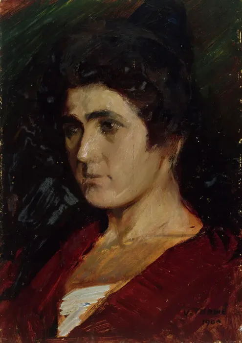 Framed Print : Portrait of a Woman, 1900. Creator: Verner Thome Framed Print : Portrait of a Woman, 1900. Creator: Verner Thome