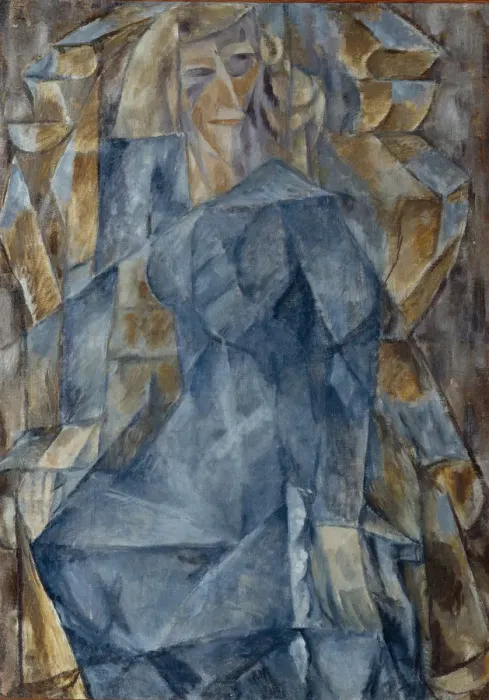Framed Print : Portrait of a woman, 1910s. Artist: Le Dantyu, Mikhail Vasilyevich (1891-1917) Framed Print : Portrait of a woman, 1910s. Artist: Le Dantyu, Mikhail Vasilyevich (1891-1917)