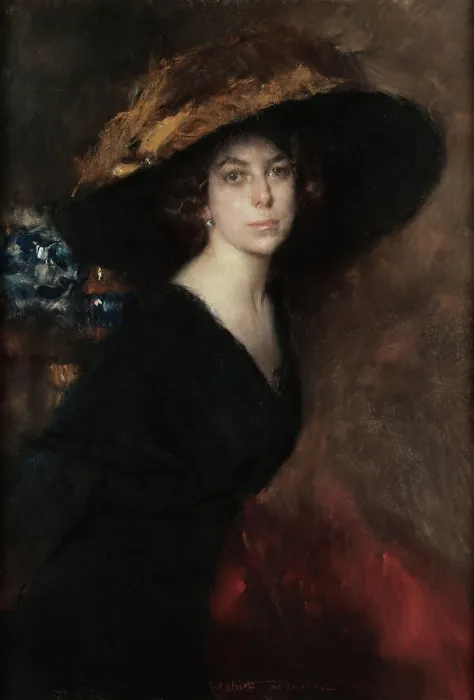Framed Print : Portrait of a woman, 1912. Creator: Alciati, Antonio Ambrogio (1878-1929) Framed Print : Portrait of a woman, 1912. Creator: Alciati, Antonio Ambrogio (1878-1929)
