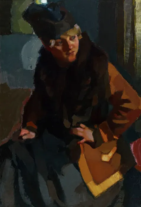 Framed Print : Portrait of a Woman, 1918. Creator: Eero Snellman Framed Print : Portrait of a Woman, 1918. Creator: Eero Snellman