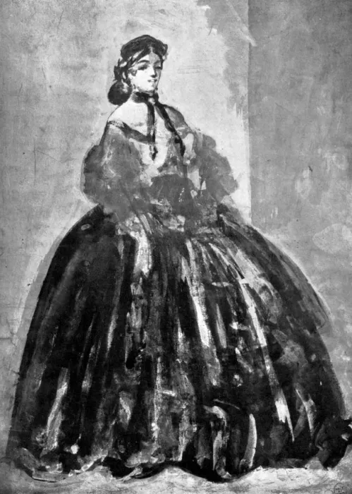 Framed Print : Portrait of a Woman, 19th century, (1930). Artist: Constantin Guys Framed Print : Portrait of a Woman, 19th century, (1930). Artist: Constantin Guys
