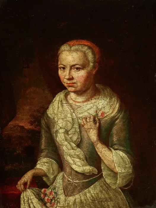 Framed Print : Portrait of a Woman, 4th quarter of 18th century. Creator: Unknown Framed Print : Portrait of a Woman, 4th quarter of 18th century. Creator: Unknown
