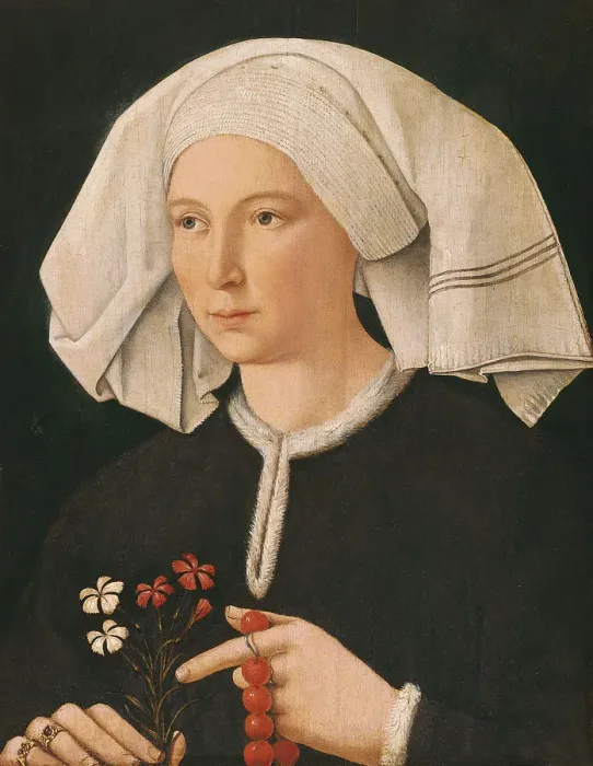 Framed Print : Portrait of a Woman. Artist: Swabian master (active ca. 1500) Framed Print : Portrait of a Woman. Artist: Swabian master (active ca. 1500)