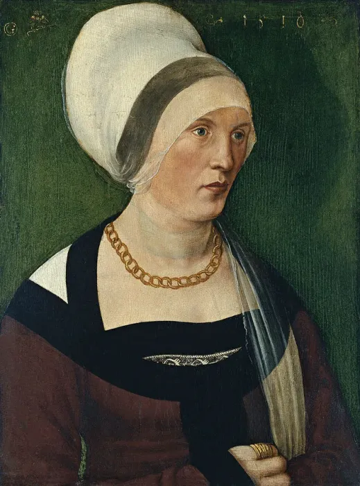 Framed Print : Portrait of a Woman. Artist: Traut, Wolf (1486-1520) Framed Print : Portrait of a Woman. Artist: Traut, Wolf (1486-1520)