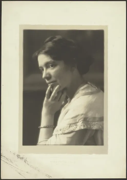 Framed Print : Portrait of a Woman with Bangle, 1907-1943. Creator: Louis Fleckenstein Framed Print : Portrait of a Woman with Bangle, 1907-1943. Creator: Louis Fleckenstein