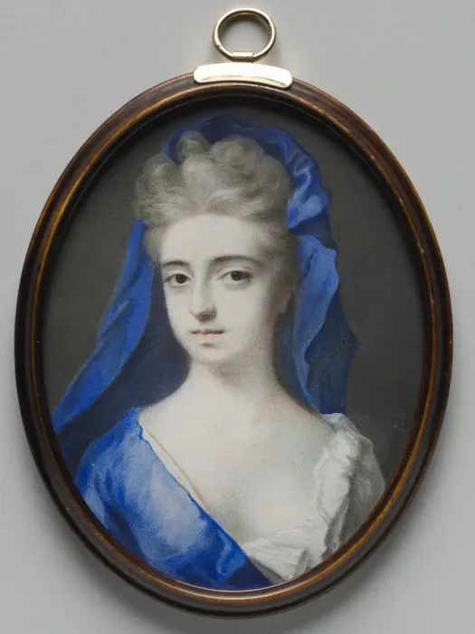 Framed Print : Portrait of a Woman in Blue, c. 1700. Creator: Peter Cross (British, c. 1645-1724) Framed Print : Portrait of a Woman in Blue, c. 1700. Creator: Peter Cross (British, c. 1645-1724)
