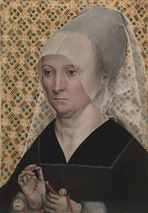 Framed Print : Portrait of a Woman, c. 1490-1495. Creator: Master of the Holy Kinship (German) Framed Print : Portrait of a Woman, c. 1490-1495. Creator: Master of the Holy Kinship (German)