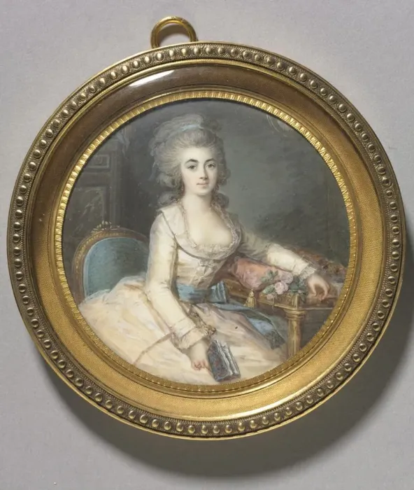 Framed Print : Portrait of a Woman, c. 1780. Creator: Maximilien Villers (French, c. 1836) Framed Print : Portrait of a Woman, c. 1780. Creator: Maximilien Villers (French, c. 1836)