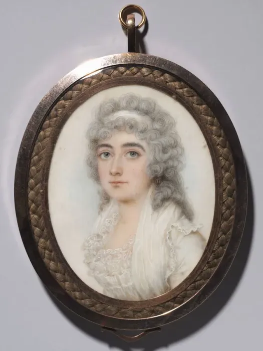 Framed Print : Portrait of a Woman, c. 1795. Creator: Nathaniel Plimer (British, 1757-1822) Framed Print : Portrait of a Woman, c. 1795. Creator: Nathaniel Plimer (British, 1757-1822)