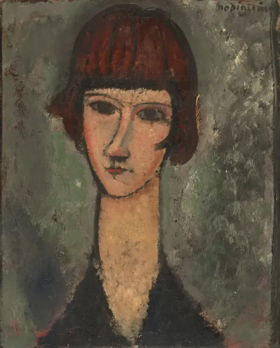 Framed Print : Portrait of a Woman, c. 1917 / 19. Creator: Amadeo Modigliani Framed Print : Portrait of a Woman, c. 1917 / 19. Creator: Amadeo Modigliani