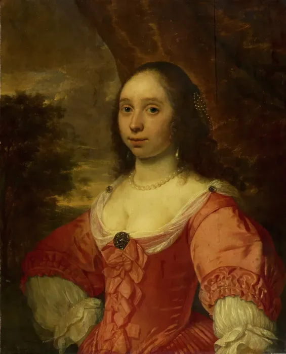 Framed Print : Portrait of a Woman, c1633-1670. Creator: Bartholomeus van der Helst Framed Print : Portrait of a Woman, c1633-1670. Creator: Bartholomeus van der Helst