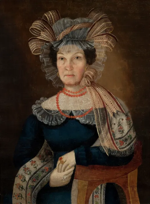 Framed Print : Portrait of a Woman, c1825. Creator: Unknown Framed Print : Portrait of a Woman, c1825. Creator: Unknown