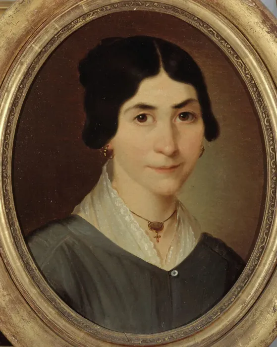 Framed Print : Portrait of a woman, c1840. Creator: Unknown Framed Print : Portrait of a woman, c1840. Creator: Unknown