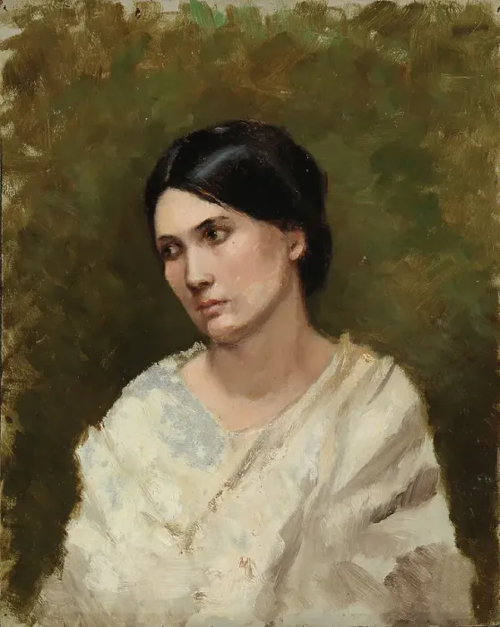Framed Print : Portrait of a Woman, c1880-1899. Creator: Maria Martinau Framed Print : Portrait of a Woman, c1880-1899. Creator: Maria Martinau
