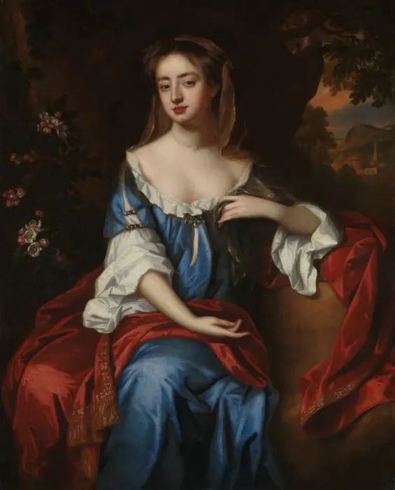 Framed Print : Portrait of a Woman, ca. 1687. Creator: Willem Wissing Framed Print : Portrait of a Woman, ca. 1687. Creator: Willem Wissing