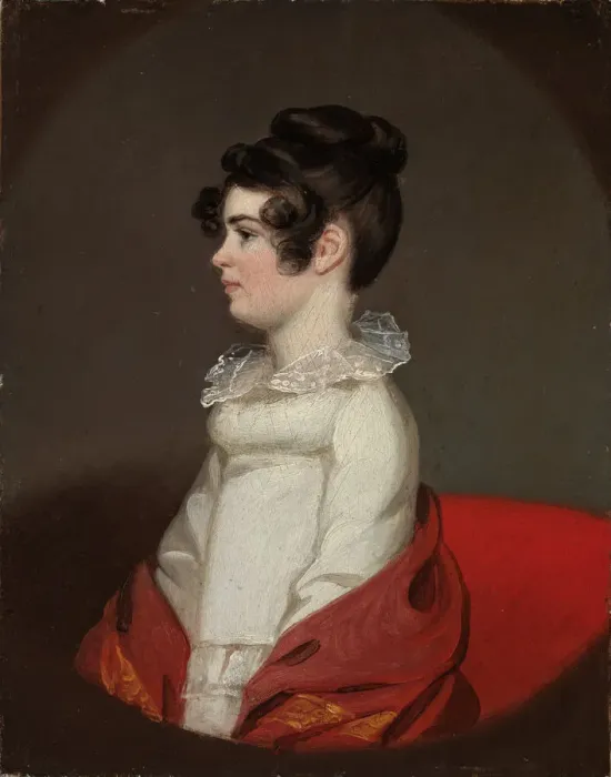 Framed Print : Portrait of a Woman, ca. 1809. Creator: Jacob Eichholtz Framed Print : Portrait of a Woman, ca. 1809. Creator: Jacob Eichholtz