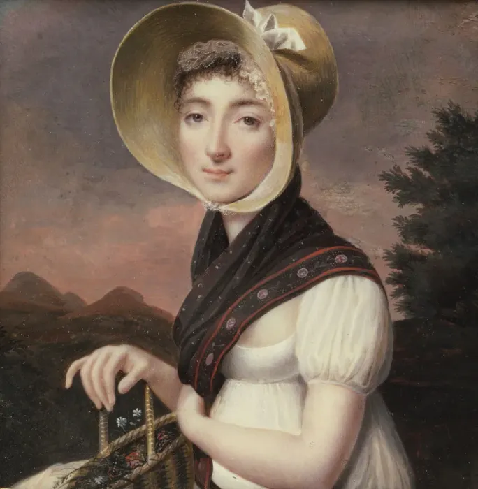 Framed Print : Portrait of a Woman, ca. 1810. Creator: Vincent Bertrand Framed Print : Portrait of a Woman, ca. 1810. Creator: Vincent Bertrand
