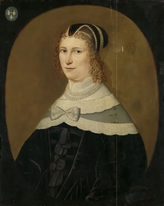 Framed Print : Portrait of a Woman, called Theodora de Visscher, Wife of Jacob Rijswijk, 1640-1650. Creator: Unknown Framed Print : Portrait of a Woman, called Theodora de Visscher, Wife of Jacob Rijswijk, 1640-1650. Creator: Unknown