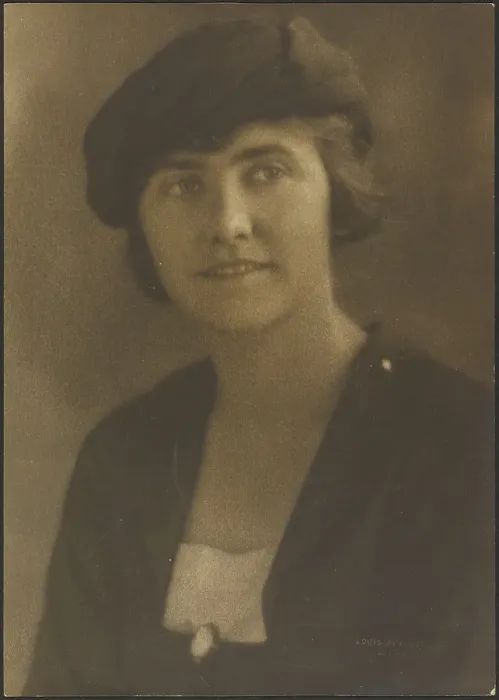 Framed Print : Portrait of a Woman with Cameo Pin, 1907-1924. Creator: Louis Fleckenstein Framed Print : Portrait of a Woman with Cameo Pin, 1907-1924. Creator: Louis Fleckenstein