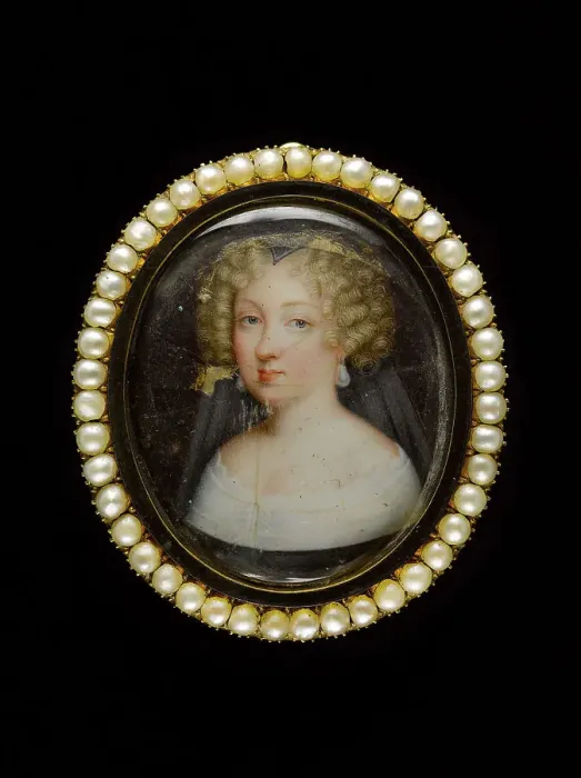 Framed Print : Portrait of a woman. Creator: Ecole Francaise Framed Print : Portrait of a woman. Creator: Ecole Francaise