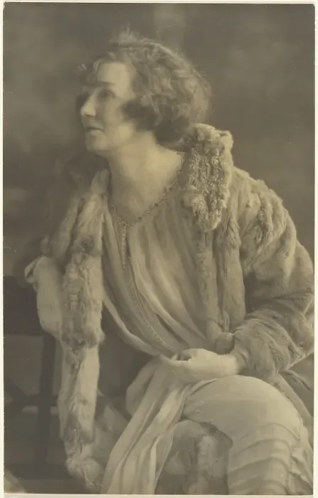 Framed Print : Portrait of a Woman in Furs, 1907-1943. Creator: Louis Fleckenstein Framed Print : Portrait of a Woman in Furs, 1907-1943. Creator: Louis Fleckenstein