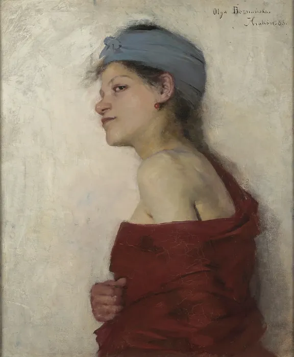 Framed Print : Portrait of a Woman-Gypsy Woman, 1888. Creator: Olga Boznanska Framed Print : Portrait of a Woman-Gypsy Woman, 1888. Creator: Olga Boznanska