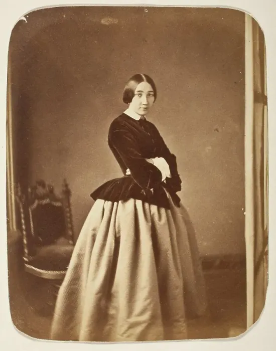Framed Print : Portrait Of A Woman (image 1 of 3), Printed 1860s. Creator: Unknown Framed Print : Portrait Of A Woman (image 1 of 3), Printed 1860s. Creator: Unknown