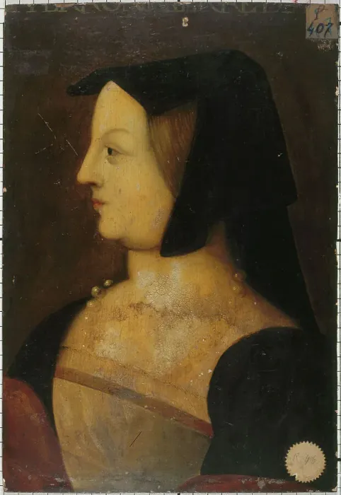 Framed Print : Portrait of a woman, known as la Belle Ferronniere, 1539. Creator: Unknown Framed Print : Portrait of a woman, known as la Belle Ferronniere, 1539. Creator: Unknown