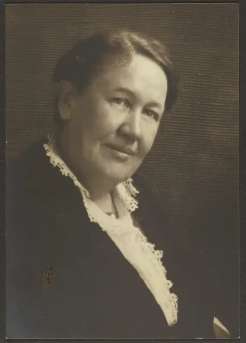 Framed Print : Portrait of a Woman in Lace Blouse, 1907-1943. Creator: Louis Fleckenstein Framed Print : Portrait of a Woman in Lace Blouse, 1907-1943. Creator: Louis Fleckenstein