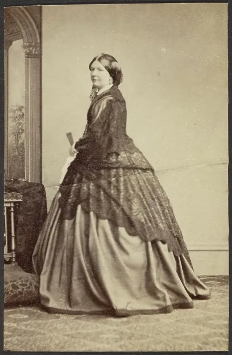 Framed Print : Portrait of a Woman, late 19th century. Creator: Unknown Framed Print : Portrait of a Woman, late 19th century. Creator: Unknown