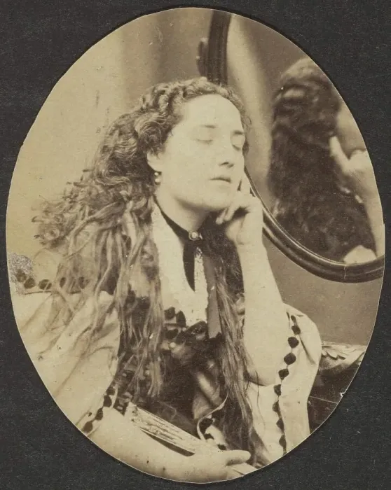 Framed Print : Portrait of a Woman, late 19th century. Creator: Unknown Framed Print : Portrait of a Woman, late 19th century. Creator: Unknown