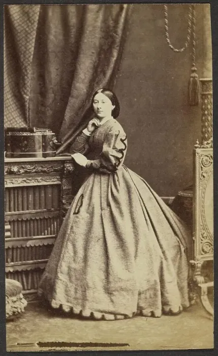 Framed Print : Portrait of a Woman, late 19th century. Creator: Unknown Framed Print : Portrait of a Woman, late 19th century. Creator: Unknown