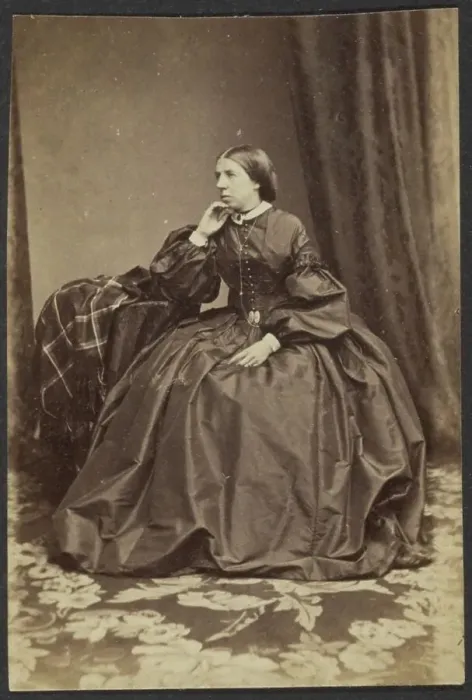 Framed Print : Portrait of a Woman, late 19th century. Creator: Unknown Framed Print : Portrait of a Woman, late 19th century. Creator: Unknown