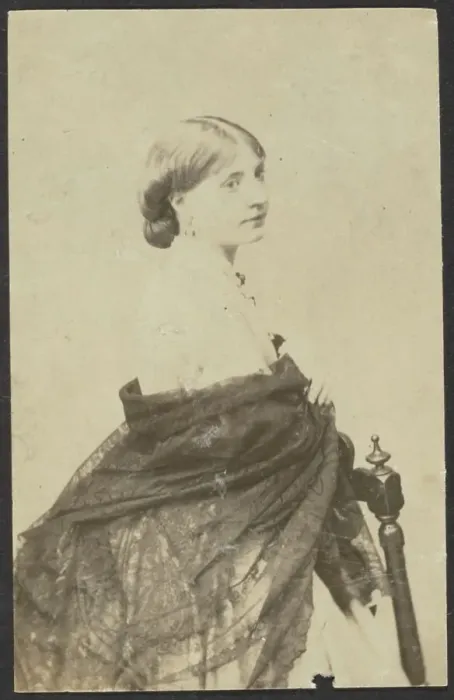 Framed Print : Portrait of a Woman, late 19th century. Creator: Unknown Framed Print : Portrait of a Woman, late 19th century. Creator: Unknown