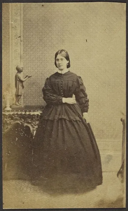 Framed Print : Portrait of a Woman, late 19th century. Creator: Unknown Framed Print : Portrait of a Woman, late 19th century. Creator: Unknown