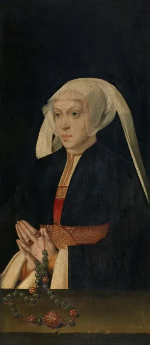 Framed Print : Portrait of a Woman, mid-16th century. Creator: Bartholomaeus Bruyn the Elder Framed Print : Portrait of a Woman, mid-16th century. Creator: Bartholomaeus Bruyn the Elder