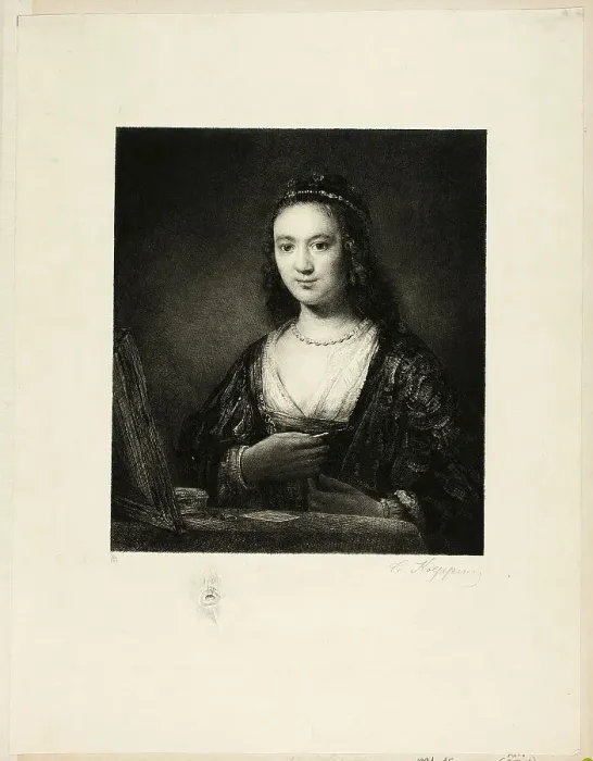 Framed Print : Portrait of a Woman, n.d. Creator: Karl Koepping Framed Print : Portrait of a Woman, n.d. Creator: Karl Koepping