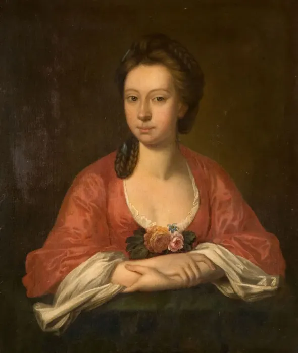 Framed Print : Portrait Of A Woman, Possibly Anne Jesson, 1750-1800. Creator: Unknown Framed Print : Portrait Of A Woman, Possibly Anne Jesson, 1750-1800. Creator: Unknown