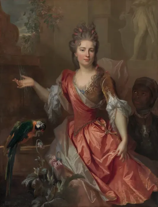 Framed Print : Portrait of a Woman, Possibly Madame Claude Lambert de Thorigny... 1696. Creator Framed Print : Portrait of a Woman, Possibly Madame Claude Lambert de Thorigny... 1696. Creator