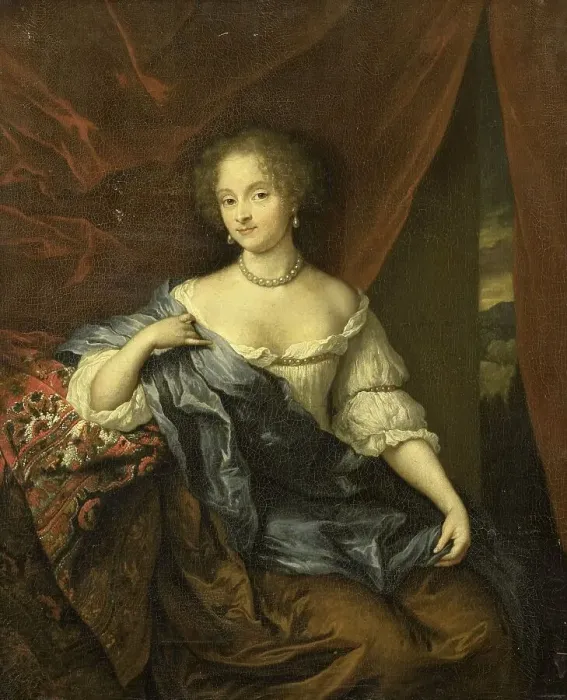 Framed Print : Portrait of a woman, possibly a member of the van Citters family, 1674. Creator: Gaspar Netscher Framed Print : Portrait of a woman, possibly a member of the van Citters family, 1674. Creator: Gaspar Netscher