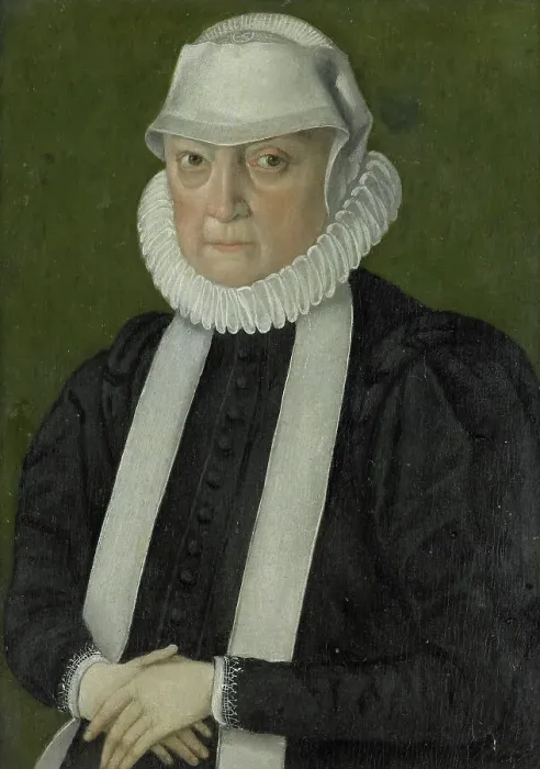 Framed Print : Portrait of a Woman, probably Anna Jagellonia, Queen of Poland, 1570-1580. Creator: Anon Framed Print : Portrait of a Woman, probably Anna Jagellonia, Queen of Poland, 1570-1580. Creator: Anon