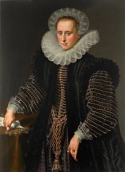 Portrait of a Woman, probably Maria Schuurman (1575-1621), c.1599-c.1600. Creator: Anon